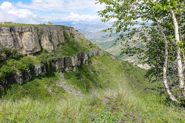 Vue sur le plateau de Matlas district de Khunzakhsky Daghestan Russie 2021