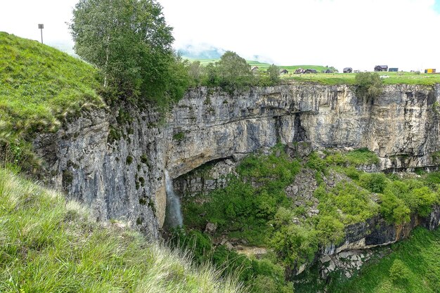 Vue sur le plateau de Matlas district de Khunzakhsky Daghestan Russie 2021