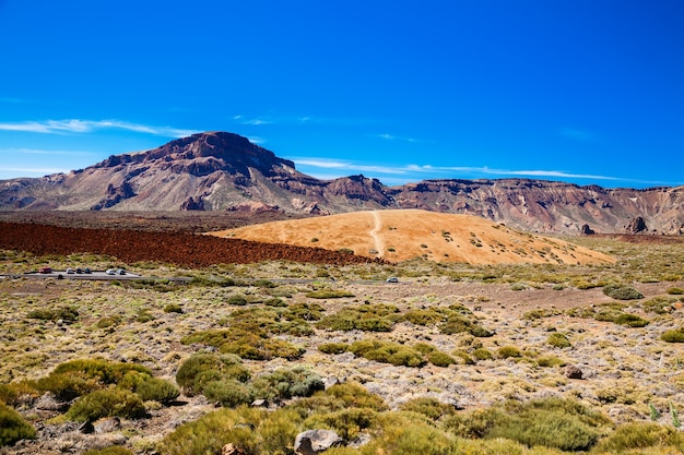 Vue sur le plateau principal dans le parc national du Teide, Tenerife, Espagne