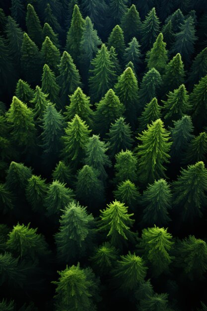 Une vue plongeante sur mère nature