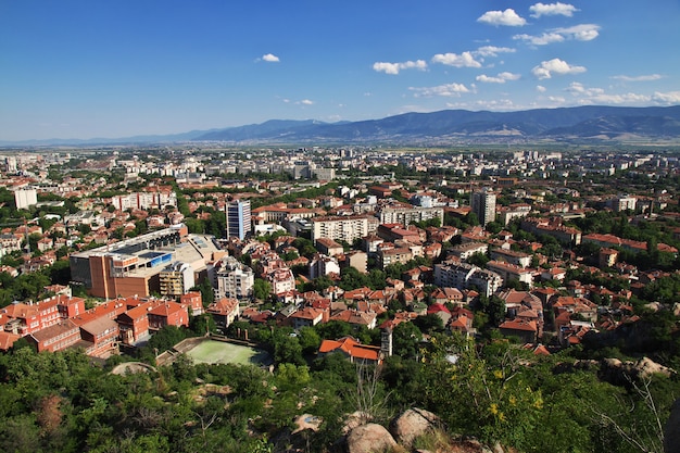 La vue sur Plovdiv, Bulgarie