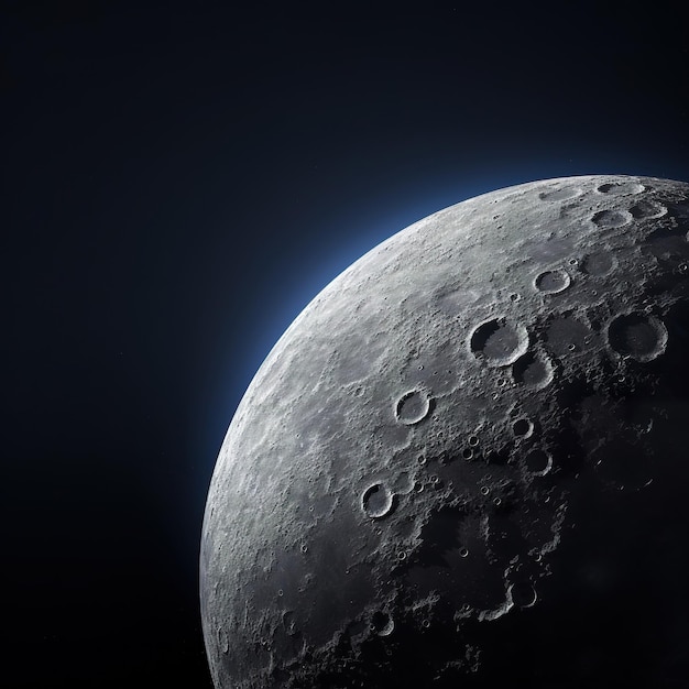 Photo vue de près de la lune