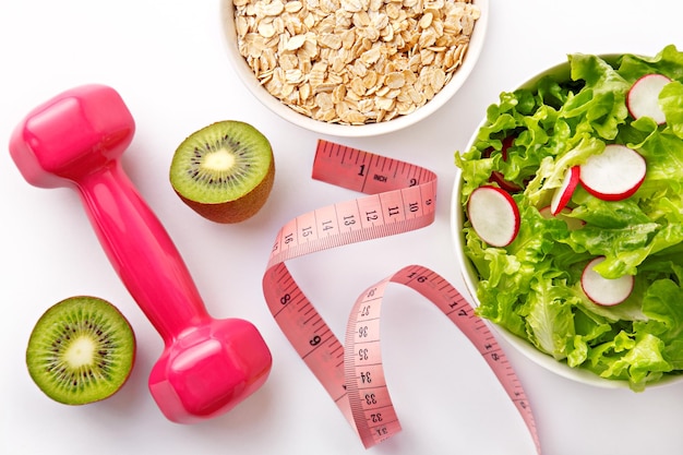 Vue rapprochée des aliments diététiques