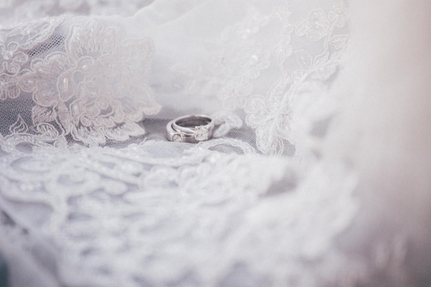 Vue rapprochée de l'anneau de mariage