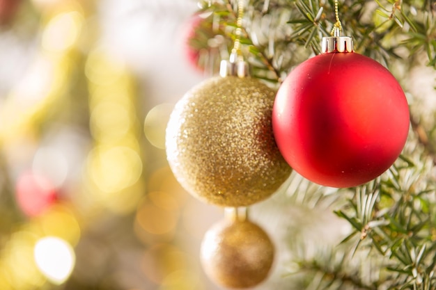 Photo vue rapprochée de l'arbre de noël