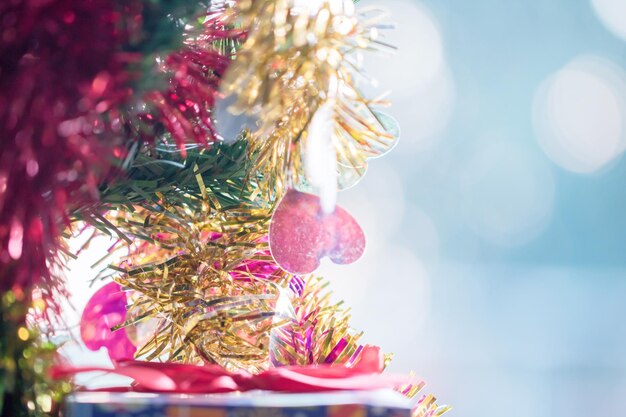 Vue rapprochée de l'arbre de Noël