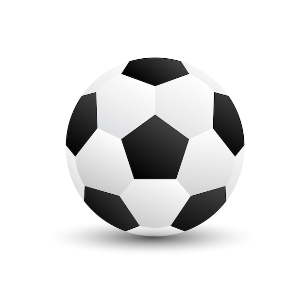 Vue rapprochée d'un ballon de football sur fond blanc