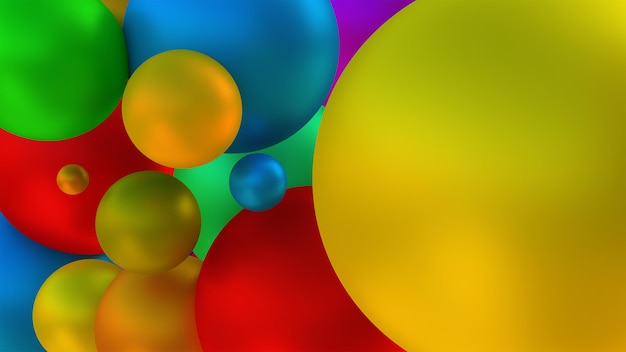Photo vue rapprochée des ballons multicolores