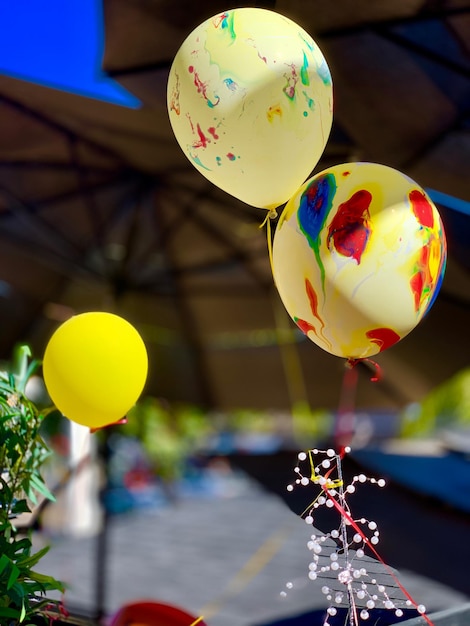 Photo vue rapprochée des ballons