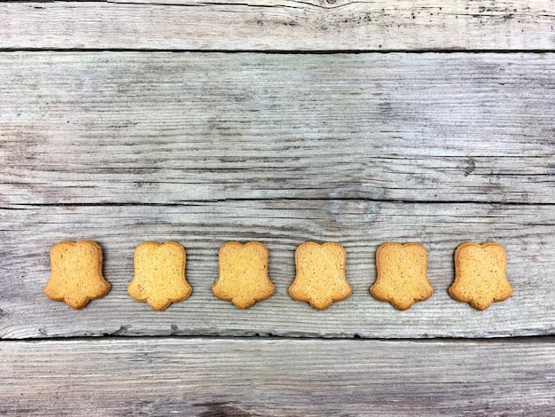 Photo vue rapprochée des biscuits sur la table