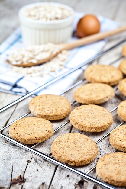 Photo vue rapprochée des biscuits sur la table