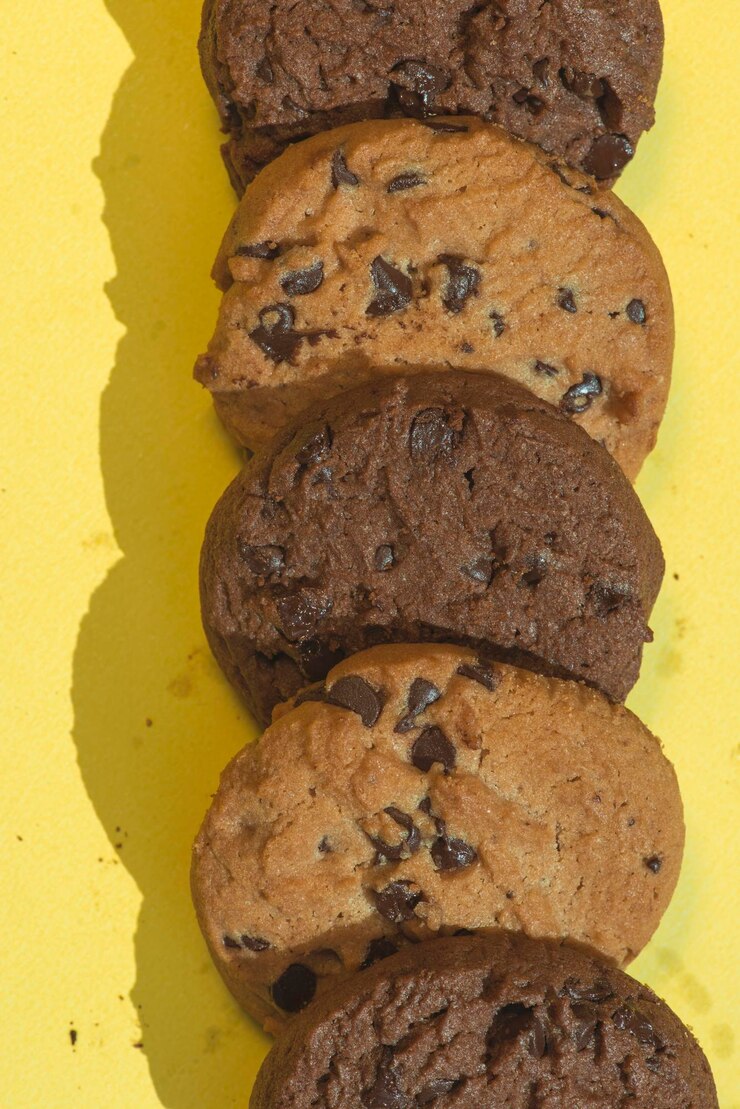 Photo vue rapprochée des biscuits sur la table