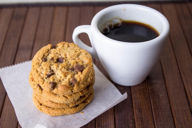 Vue rapprochée des biscuits sur la table