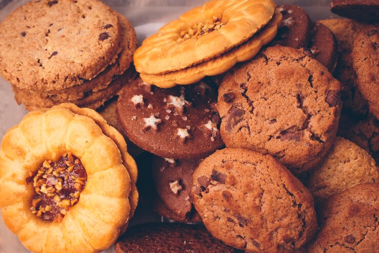 Photo vue rapprochée des biscuits