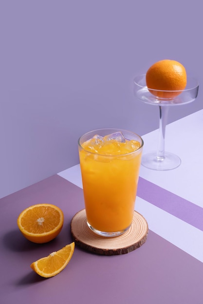 Vue rapprochée de la boisson sur la table