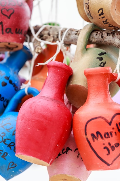 Photo vue rapprochée de bonbons multicolores à vendre sur le marché