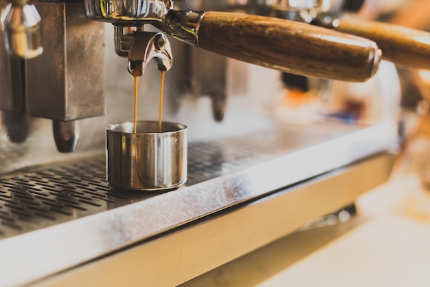 Vue rapprochée de la cafetière