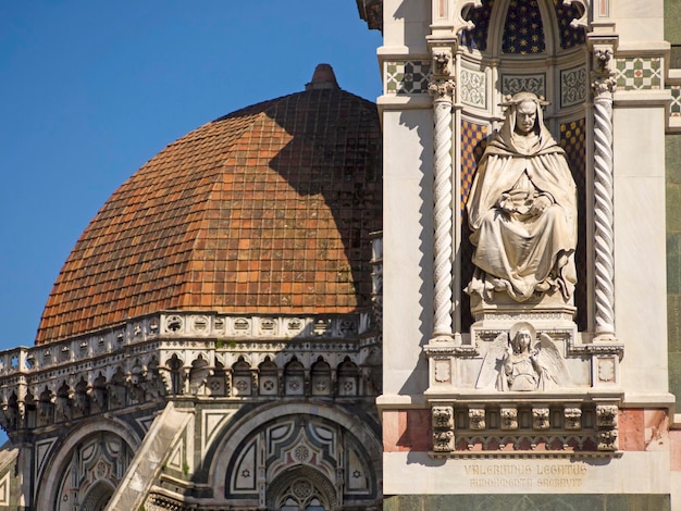 Vue rapprochée de la cathédrale de Florence.