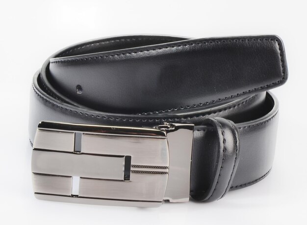 Vue rapprochée de la ceinture sur fond blanc