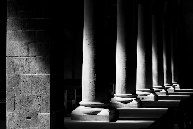 Photo vue rapprochée de la colonne architecturale