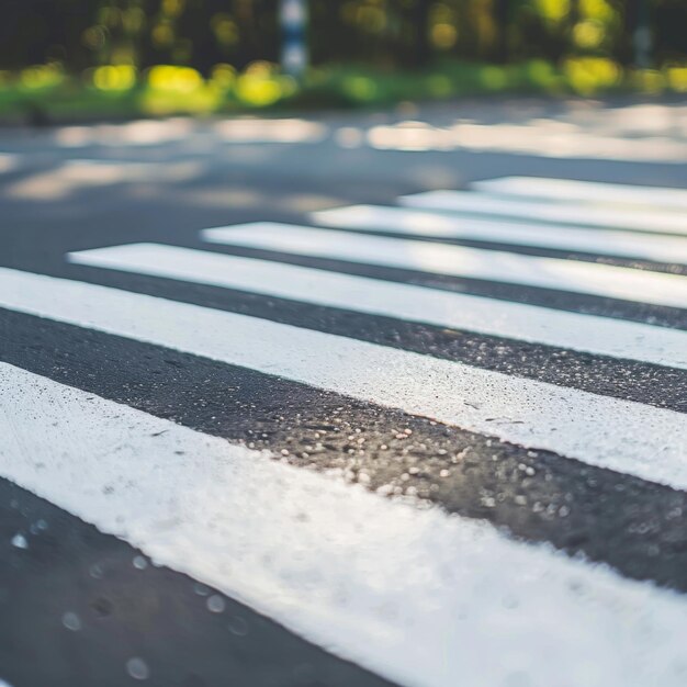 Vue rapprochée de Cross Walk dans la rue