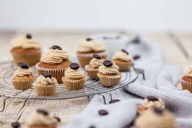 Vue rapprochée des cupcakes sur la table