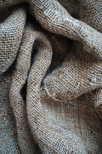 Photo vue rapprochée détaillée du tissu de burlock idéal pour les arrière-plans textiles