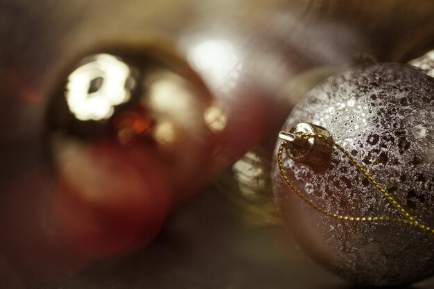 Photo vue rapprochée du bijou de noël