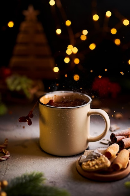 Vue rapprochée du café sur la table