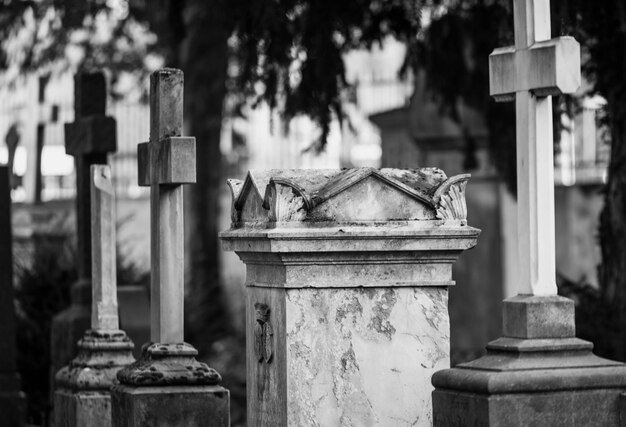 Vue rapprochée du cimetière