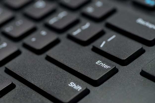 Vue rapprochée du clavier d'ordinateur