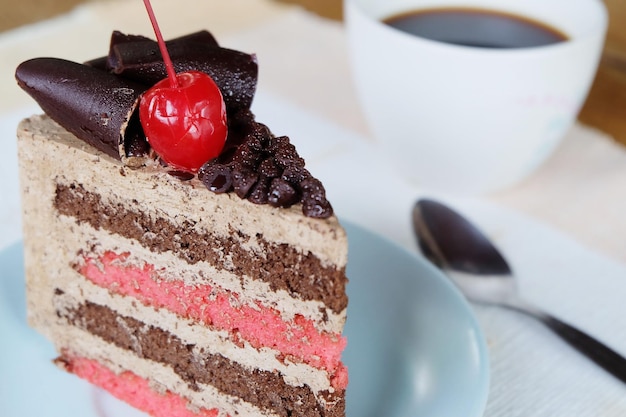 Vue rapprochée du gâteau