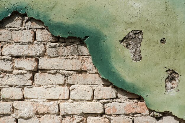 Photo vue rapprochée du mur de briques