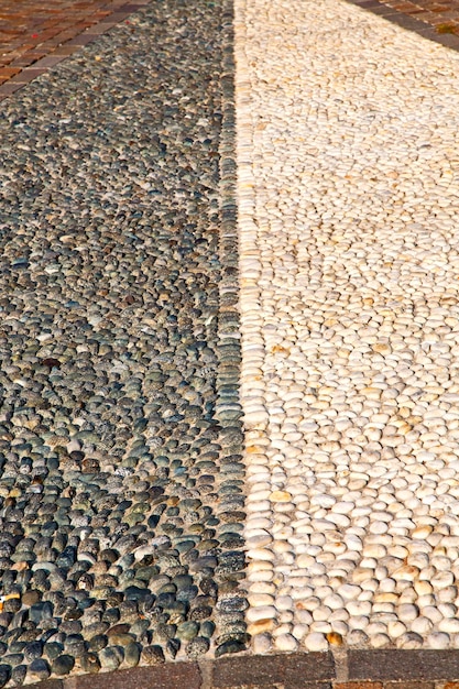 Vue rapprochée du pavage
