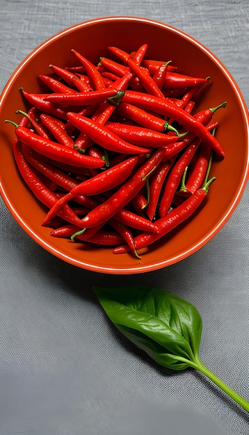 Vue rapprochée du poivre chili rouge chaud