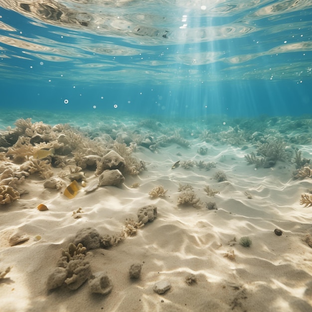 Photo vue rapprochée du sable sous l'eau