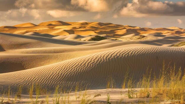 Photo vue rapprochée des dunes de maspalomas sur l'île de gran canaria