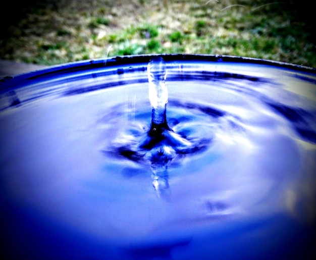 Photo vue rapprochée de l'eau éclaboussée