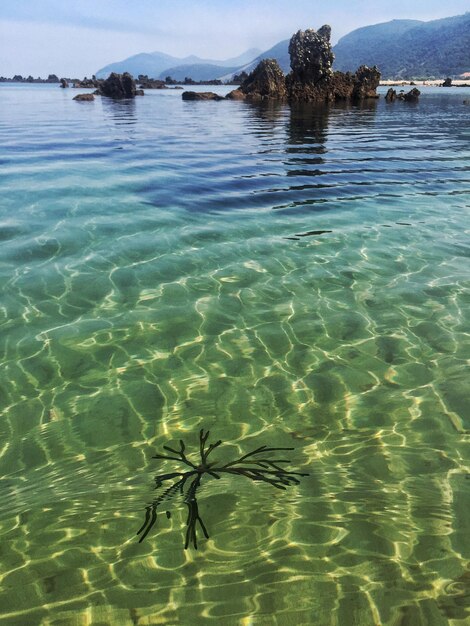 Photo vue rapprochée de l'eau ondulée