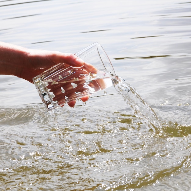 Vue rapprochée de l'eau