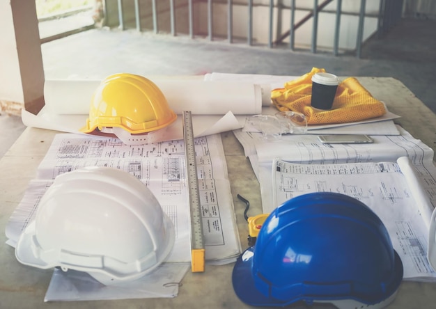 Vue rapprochée de l'équipement au bureau de l'architecte