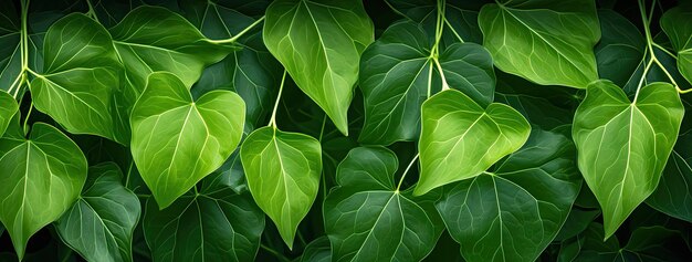 Photo vue rapprochée des feuilles naturelles en couches transparentes