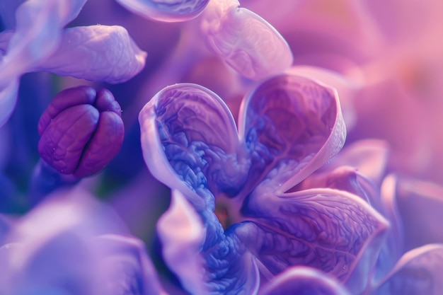 Vue rapprochée des fleurs de lilas vibrantes