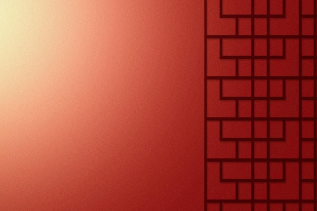 Vue rapprochée d'un fond de mur rouge