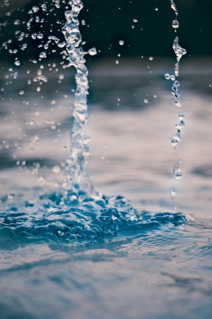 Vue rapprochée de la fontaine