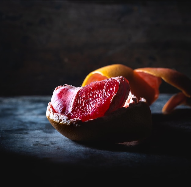 Photo vue rapprochée de la fraise sur la table