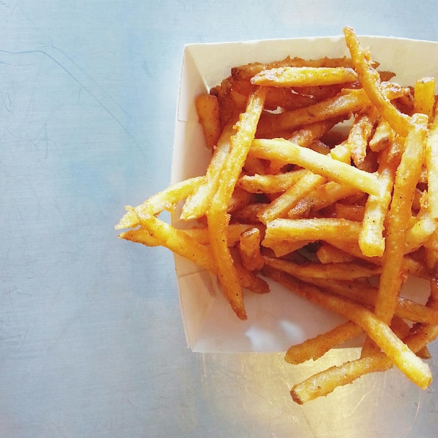 Vue rapprochée des frites