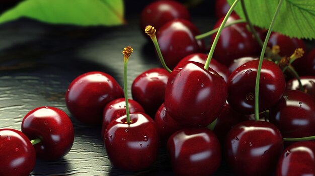 Vue rapprochée des fruits joyeux rouges pour le fond