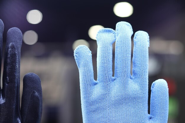 Photo vue rapprochée des gants