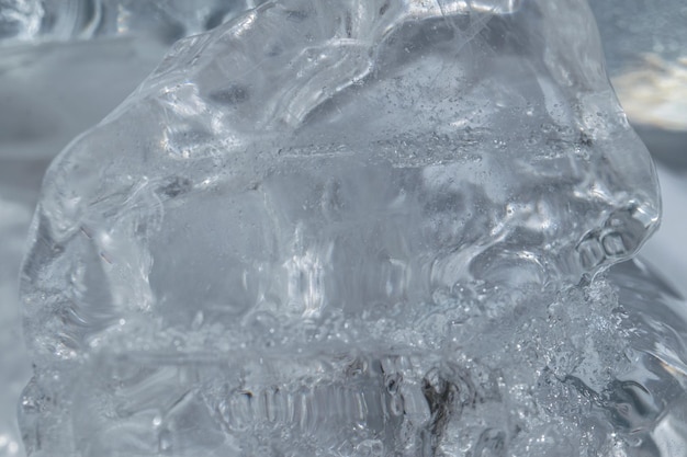 Vue rapprochée de la glace